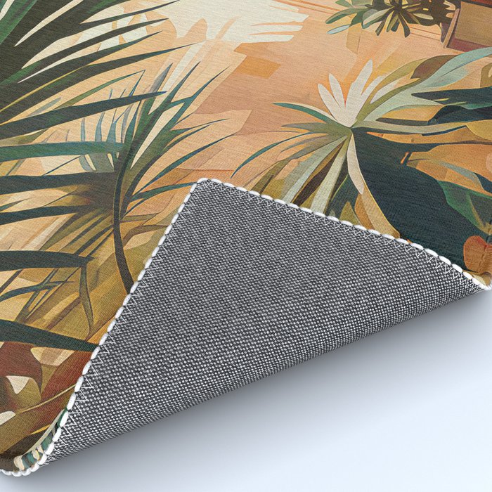 Villa Courtyard Mediterranean Art Rug Gallery Image 4