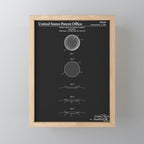 Golf Ball Patent - Black Mini Art Print Gallery Image 1