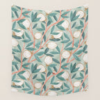 Whimsical Fruit with little girl Wall Tapestry Gallery Image 4