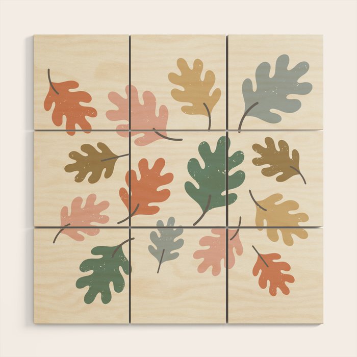 Happy Fall Leaves Wood Wall Art Gallery Image 1
