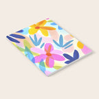 Sunny Day Bold Abstract Florals Multicolor Cheerful Summer Pattern Notebook Gallery Image 2