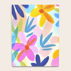 Sunny Day Bold Abstract Florals Multicolor Cheerful Summer Pattern Notebook Gallery Image 4