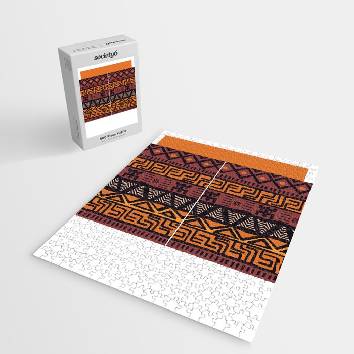 Tribal ethnic geometric pattern 021 Jigsaw Puzzle Gallery Image 2