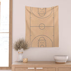 Basketball Court  Wall Tapestry Gallery Image 2