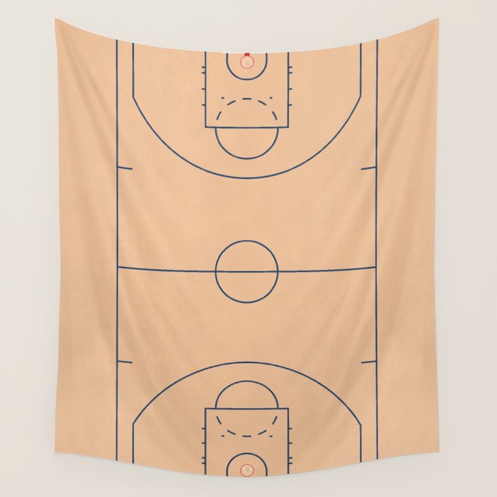 Basketball Court  Wall Tapestry Gallery Image 4