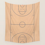 Basketball Court  Wall Tapestry Gallery Image 4