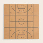 Basketball Court  Wood Wall Art Gallery Image 1