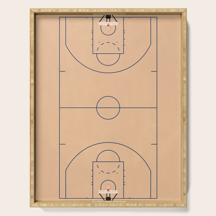 Basketball Court  Serving Tray Gallery Image 1