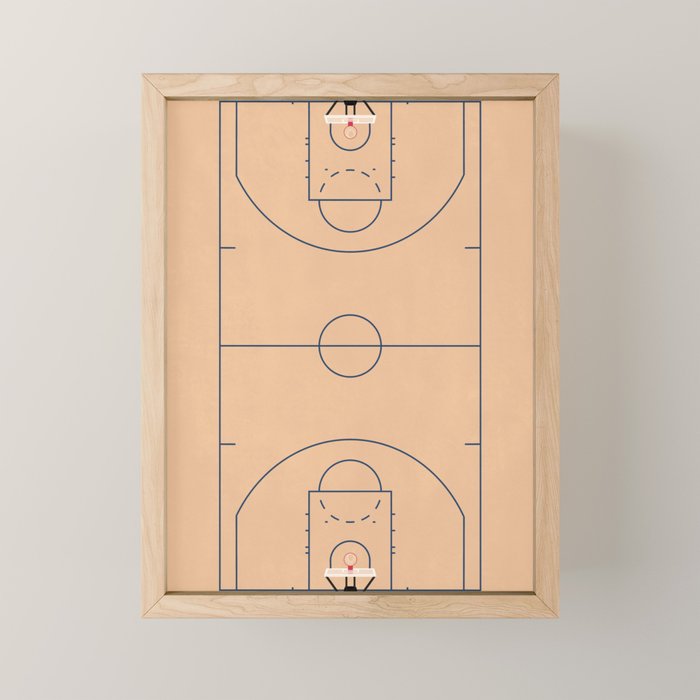 Basketball Court  Mini Art Print Gallery Image 1