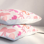 Ribbons and bows sweet coquette style hand drawn pattern Pillow Sham Gallery Image 3