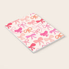 Ribbons and bows sweet coquette style hand drawn pattern Notebook Gallery Image 3