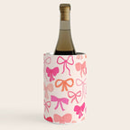 Ribbons and bows sweet coquette style hand drawn pattern Wine Chiller Gallery Image 3