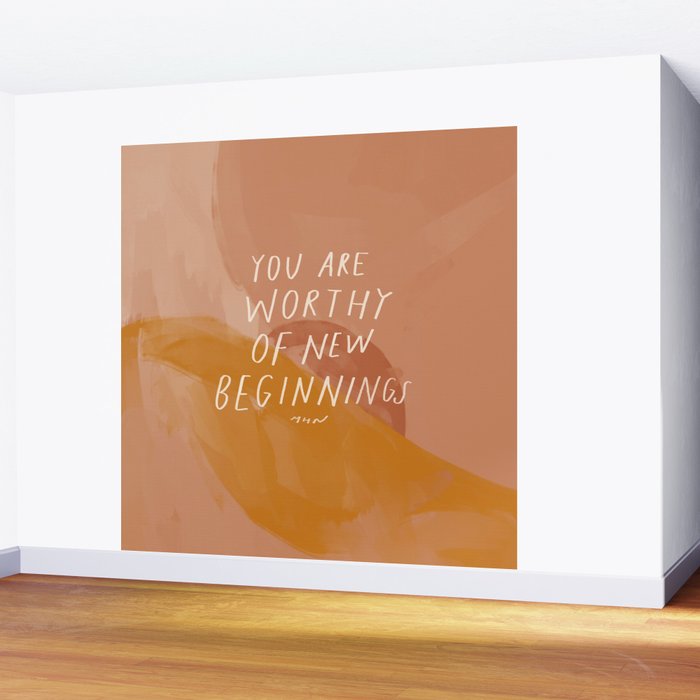 Worthy of New Beginnings  Wall Mural Gallery Image 2