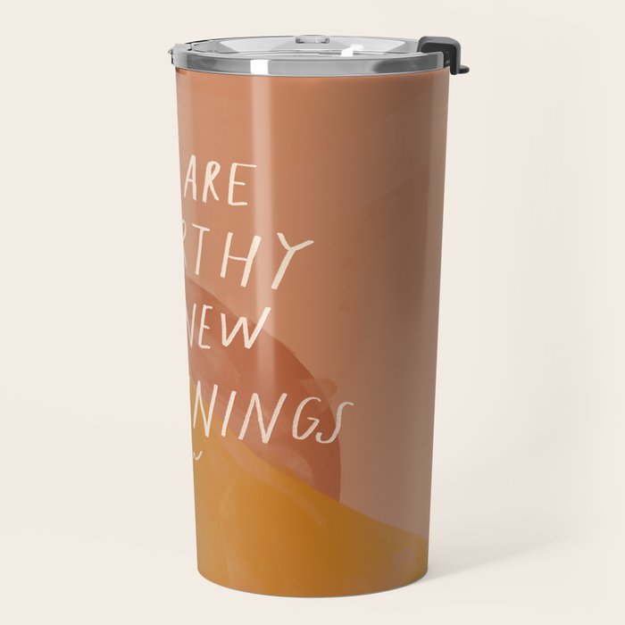 Worthy of New Beginnings  Travel Mug Gallery Image 2