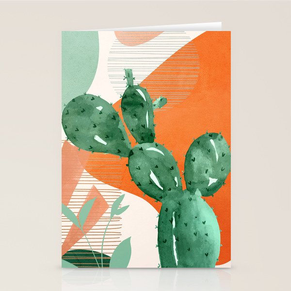 Cactus Garden 1 Stationery Card Gallery Image 1