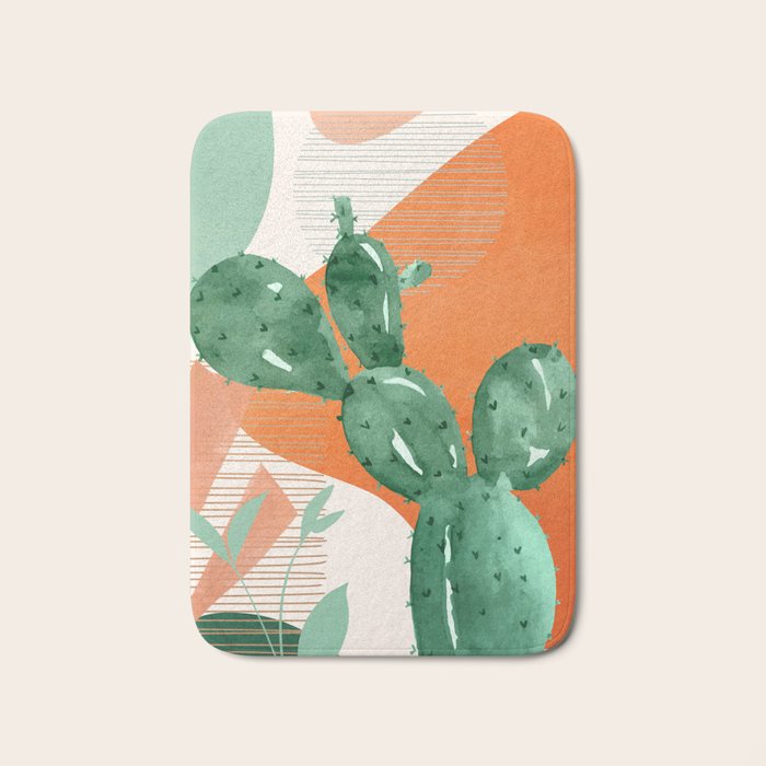 Cactus Garden 1 Bath Mat Gallery Image 1