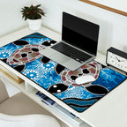 Authentic Aboriginal Art - Sea Turtles Desk Mat Gallery Image 2