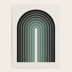 Gradient Arch IV Earthy Green Mid Century Modern Rainbow Poster Gallery Image 4