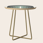Gradient Arch IV Earthy Green Mid Century Modern Rainbow Side Table Gallery Image 1