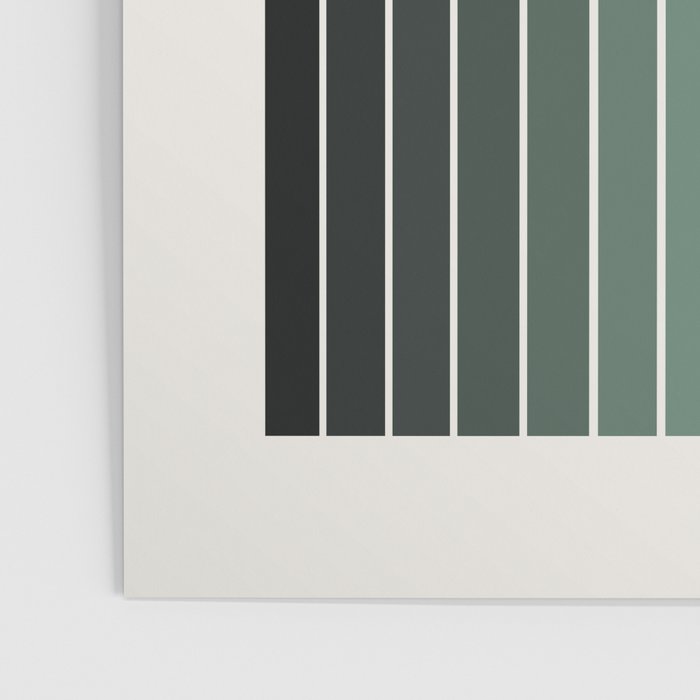 Gradient Arch IV Earthy Green Mid Century Modern Rainbow Poster Gallery Image 3