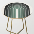 Gradient Arch IV Earthy Green Mid Century Modern Rainbow Side Table Gallery Image 2