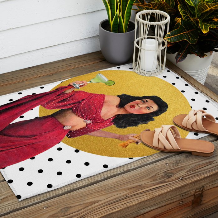 Margaritas & Churros (You can have it all) Outdoor Rug Gallery Image 2