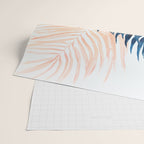 Palm tree, coastal watercolor, pink navy Wrapping Paper Gallery Image 2