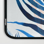 Palm tree, coastal watercolor, pink navy Laptop Sleeve Gallery Image 3