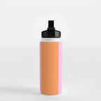 Orange and Pink Stripes  Water Bottle Gallery Image 2