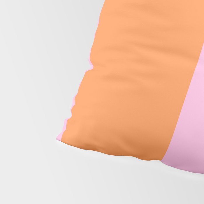 Orange and Pink Stripes  Pillow Sham Gallery Image 4