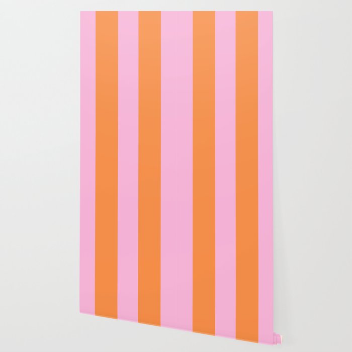Orange and Pink Stripes  Wallpaper Gallery Image 2