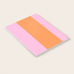 Orange and Pink Stripes  Notebook Gallery Image 3