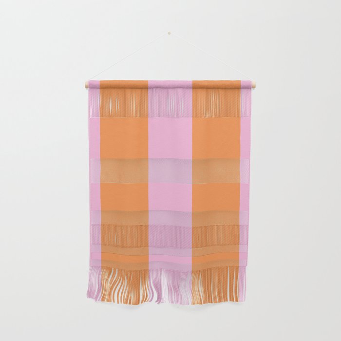 Orange and Pink Stripes  Wall Hanging Gallery Image 1