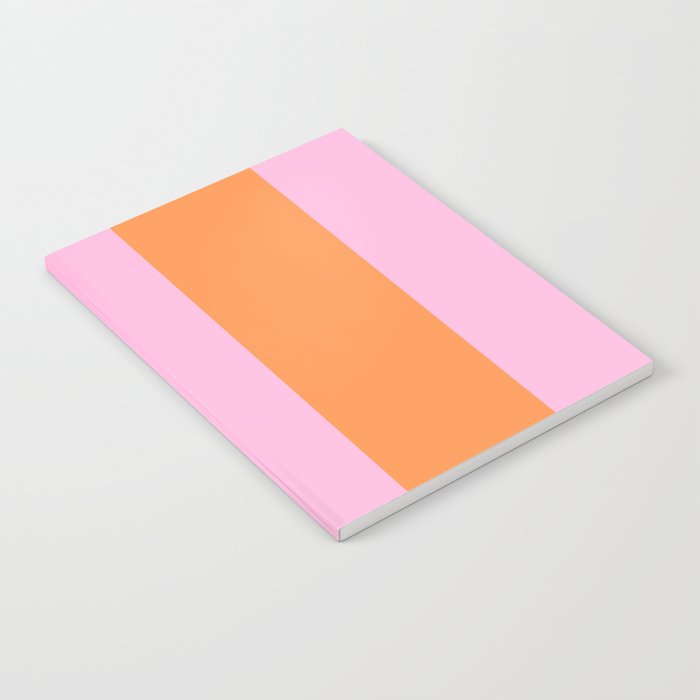 Orange and Pink Stripes  Notebook Gallery Image 2