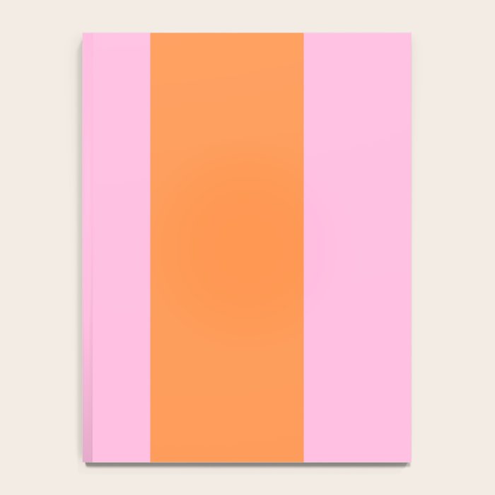 Orange and Pink Stripes  Notebook Gallery Image 4