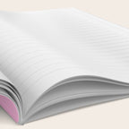 Orange and Pink Stripes  Notebook Gallery Image 2