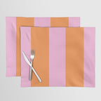 Orange and Pink Stripes  Placemat Gallery Image 1