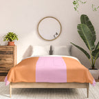 Orange and Pink Stripes  Comforter Gallery Image 3