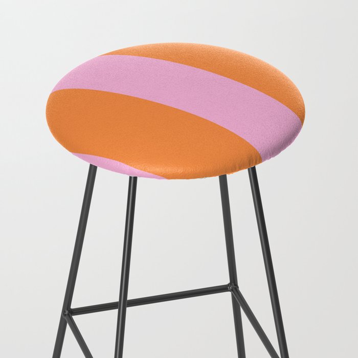 Orange and Pink Stripes  Stool Gallery Image 2