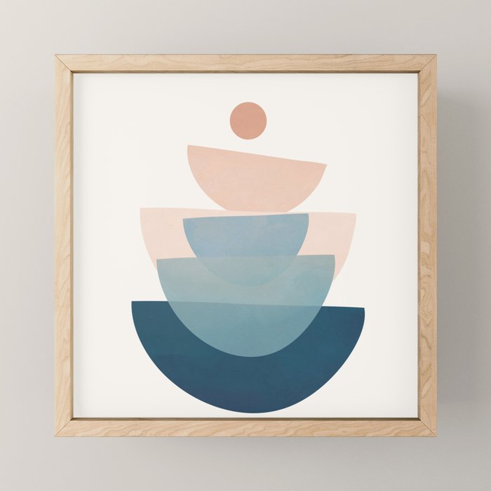 Abstract Minimal Shapes 31 Mini Art Print Gallery Image 1