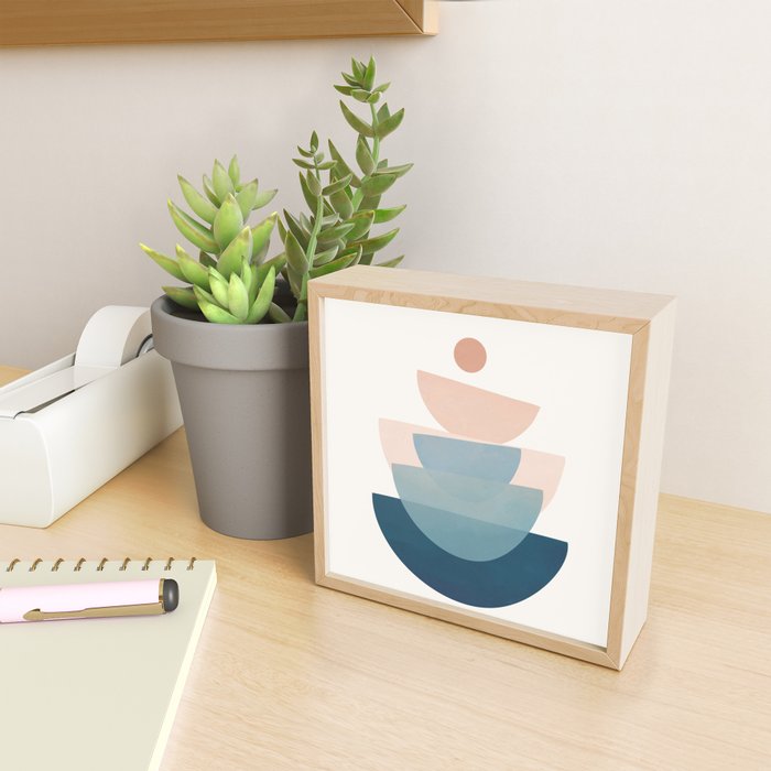 Abstract Minimal Shapes 31 Mini Art Print Gallery Image 2