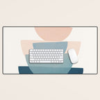 Abstract Minimal Shapes 31 Desk Mat Gallery Image 1