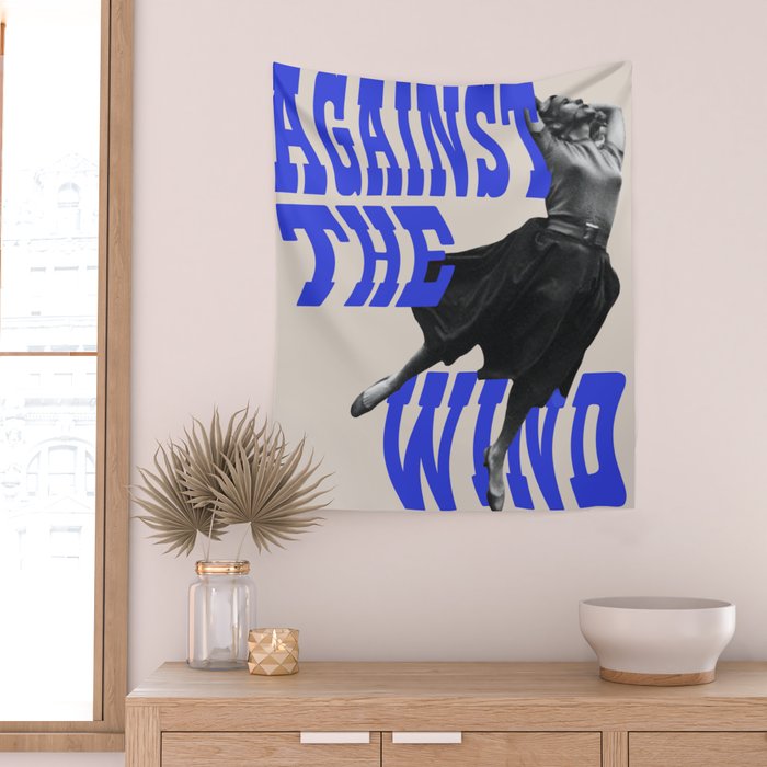 Against the Wind Wall Tapestry Gallery Image 2