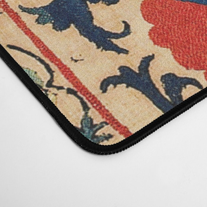 Samarkand Suzani Bokhara Uzbekistan Floral Embroidery Print Desk Mat Gallery Image 4