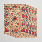 Samarkand Suzani Bokhara Uzbekistan Floral Embroidery Print Wrapping Paper Gallery Image 3