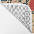 Samarkand Suzani Bokhara Uzbekistan Floral Embroidery Print Bath Mat Gallery Image 2
