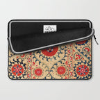 Samarkand Suzani Bokhara Uzbekistan Floral Embroidery Print Laptop Sleeve Gallery Image 2
