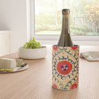 Samarkand Suzani Bokhara Uzbekistan Floral Embroidery Print Wine Chiller Gallery Image 4