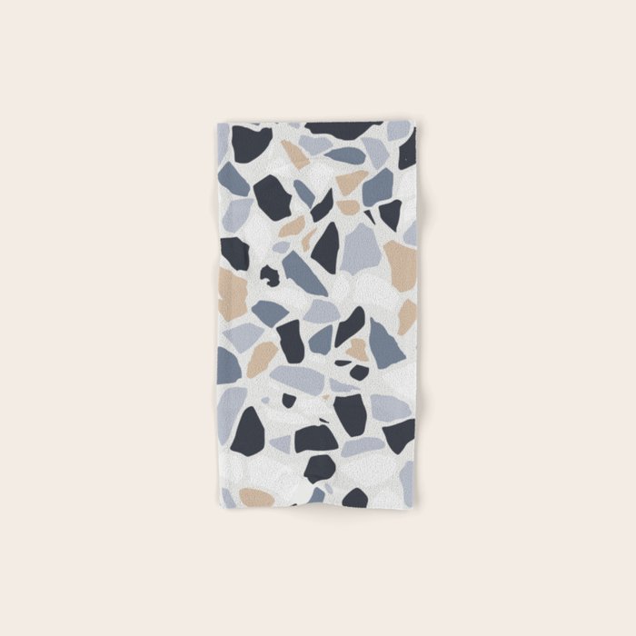 Terrazzo Mosaic Pattern, Gray and Neutral Towels Gallery Image 1