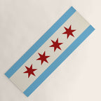 Chicago Flag II Yoga Mat Gallery Image 1